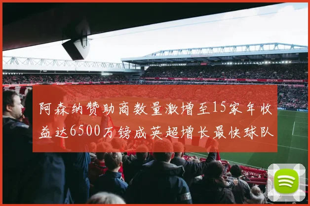 阿森纳赞助商数量激增至15家年收益达6500万镑成英超增长最快球队